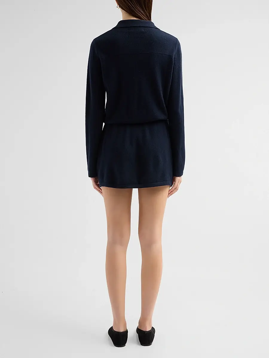 Guest In Residence Women's Industry Cashmere Drawstring Mini Dress | Thumbnail 3 Guest In Residence Women's Industry Cashmere Drawstring Mini Dress | Thumbnail 3