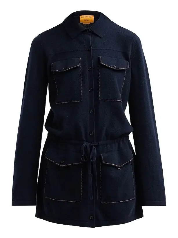 Women's Industry Cashmere Drawstring Mini Dress