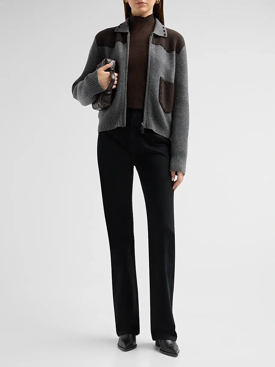 Guest In Residence Women's Saddle Up Cashmere-Wool Jacket | Thumbnail 2 Guest In Residence Women's Saddle Up Cashmere-Wool Jacket | Thumbnail 2