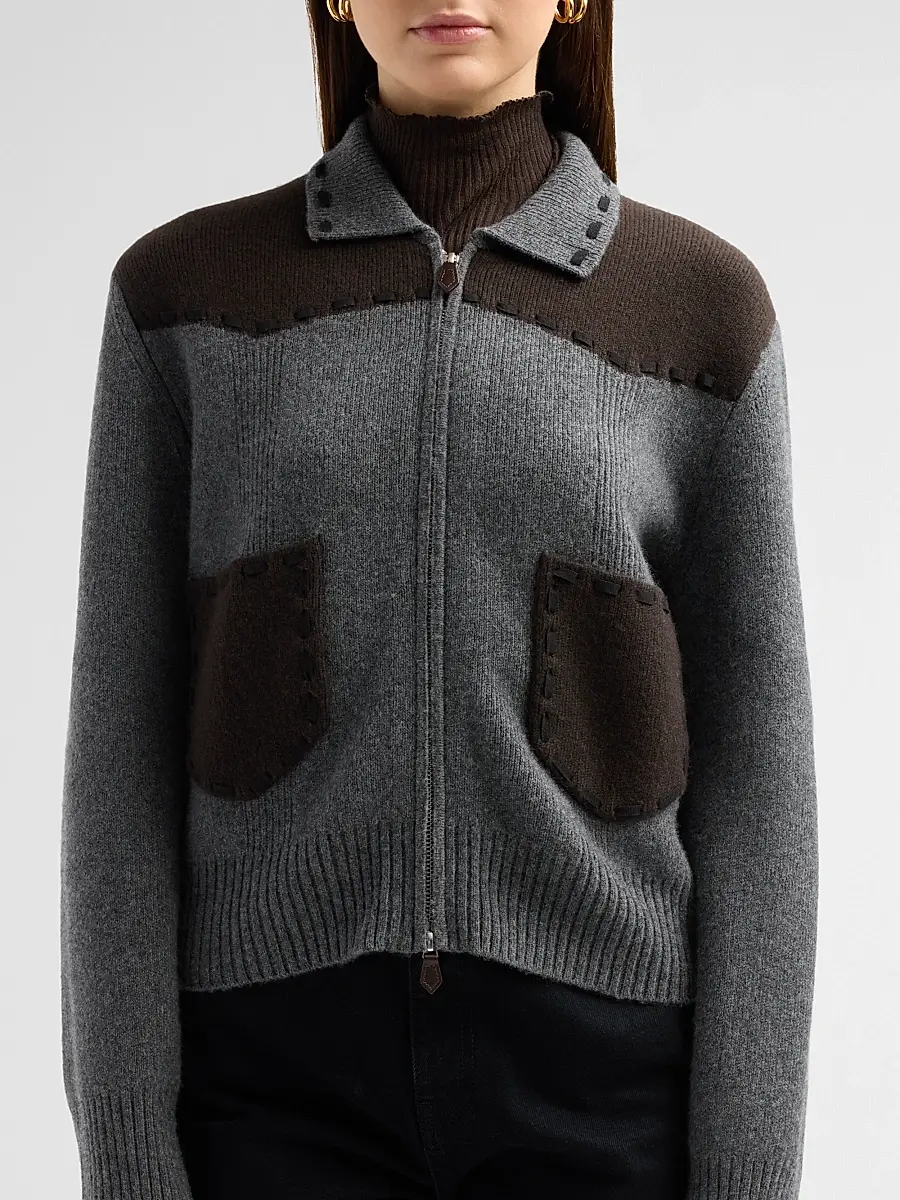 Guest In Residence Women's Saddle Up Cashmere-Wool Jacket | Thumbnail 5 Guest In Residence Women's Saddle Up Cashmere-Wool Jacket | Thumbnail 5