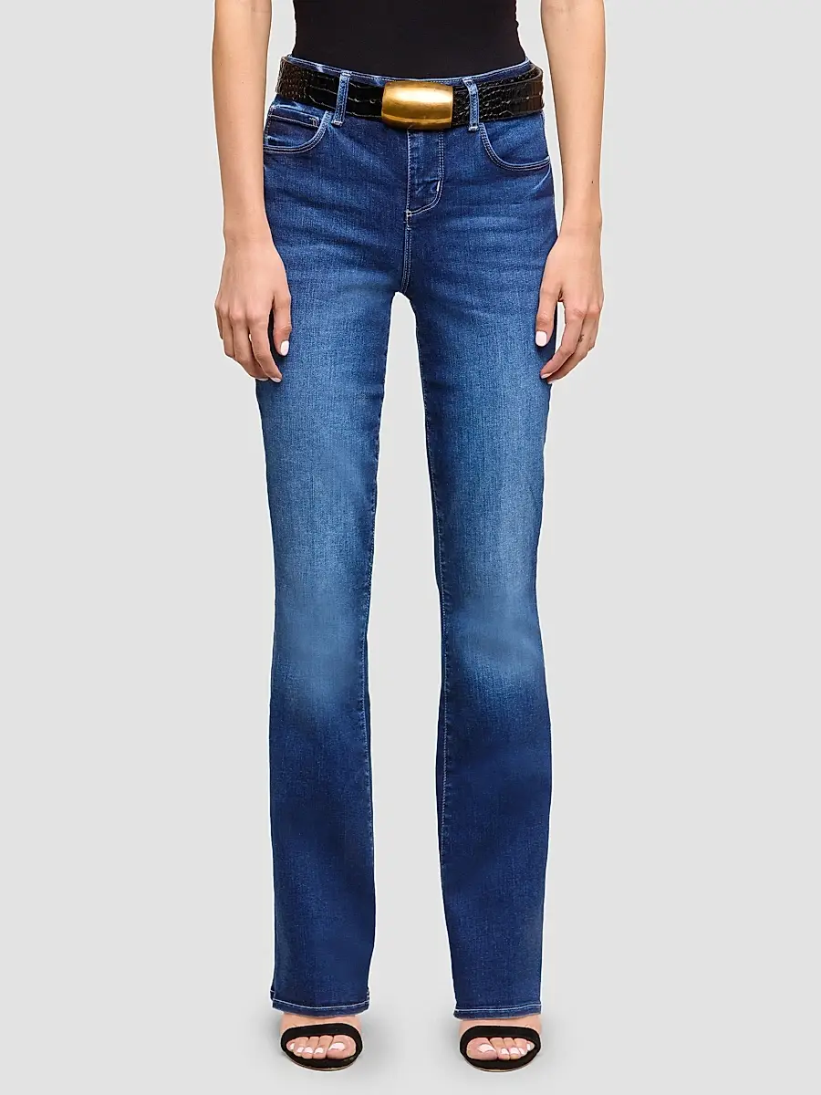 L'Agence Women's Selma High-Rise Sleek Baby Bootcut Jeans | Thumbnail 4
