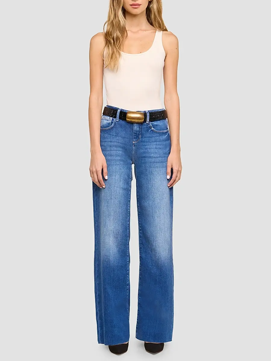 L'Agence Women's Scottie High-Rise Wide-Leg Jeans | Thumbnail 2