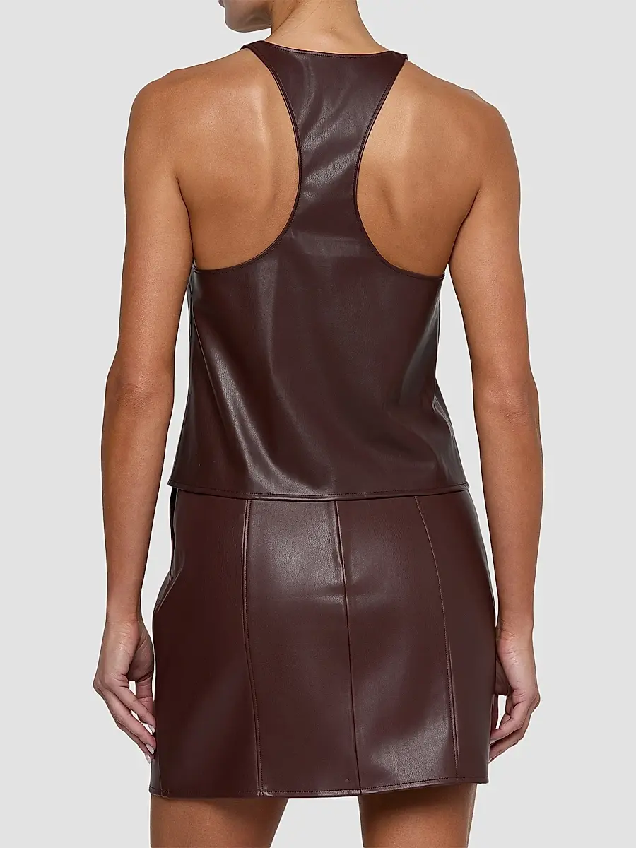 L'Agence Women's Tullia Racerback Scoop Neck Tank Top | Thumbnail 3