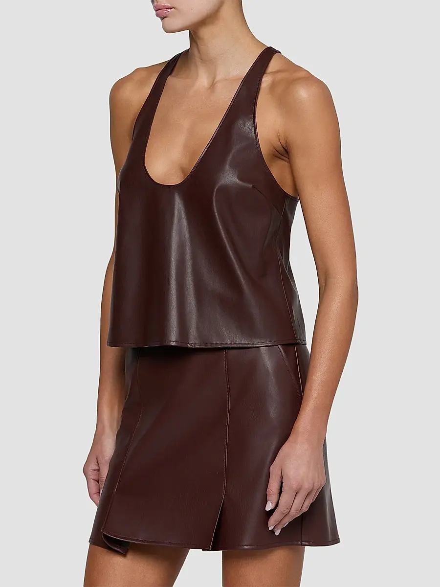 L'Agence Women's Tullia Racerback Scoop Neck Tank Top | Thumbnail 5