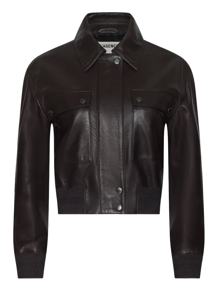 Women's Clotilde Leather Bomber Jacket