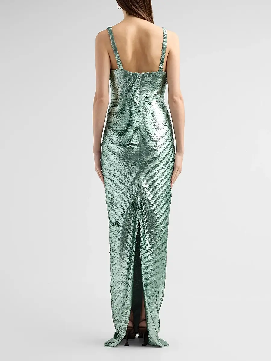 L'Agence Women's Karma Sequin Maxi Dress | Thumbnail 3 L'Agence Women's Karma Sequin Maxi Dress | Thumbnail 3