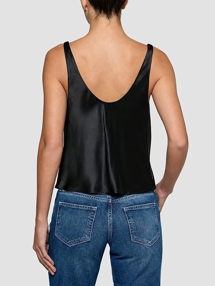 L'Agence Women's Evadne Lace-Trim Cowlneck Tank Top | Thumbnail 3