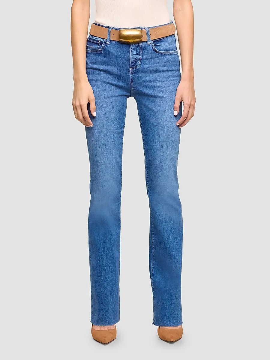 L'Agence Women's Ruth High-Rise Straight-Fit Jeans | Thumbnail 4