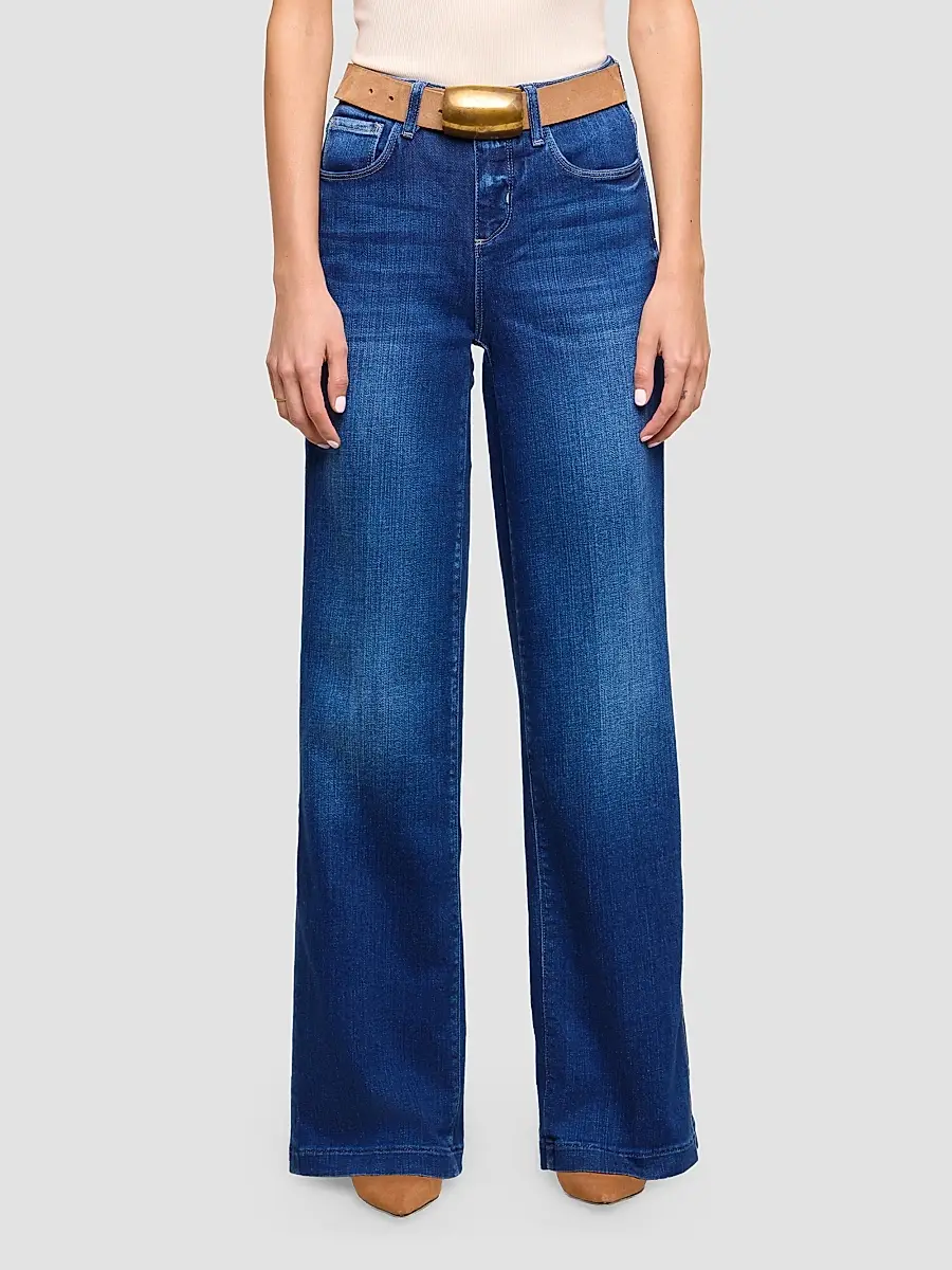 L'Agence Women's Scottie High-Rise Wide-Leg Jeans | Thumbnail 4