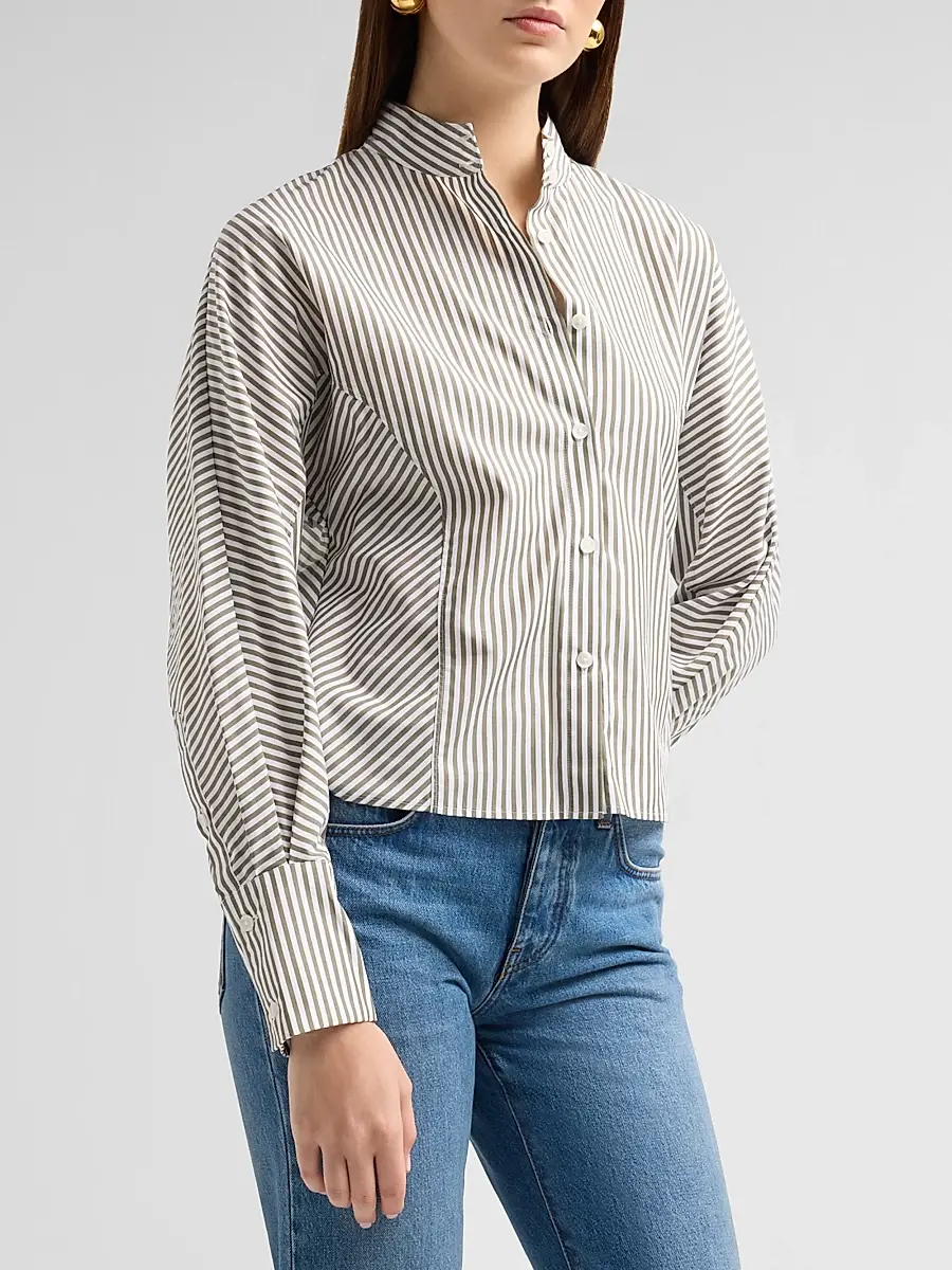 rag & bone Women's Dustin Stripe Poplin Shirt | Thumbnail 4 rag & bone Women's Dustin Stripe Poplin Shirt | Thumbnail 4