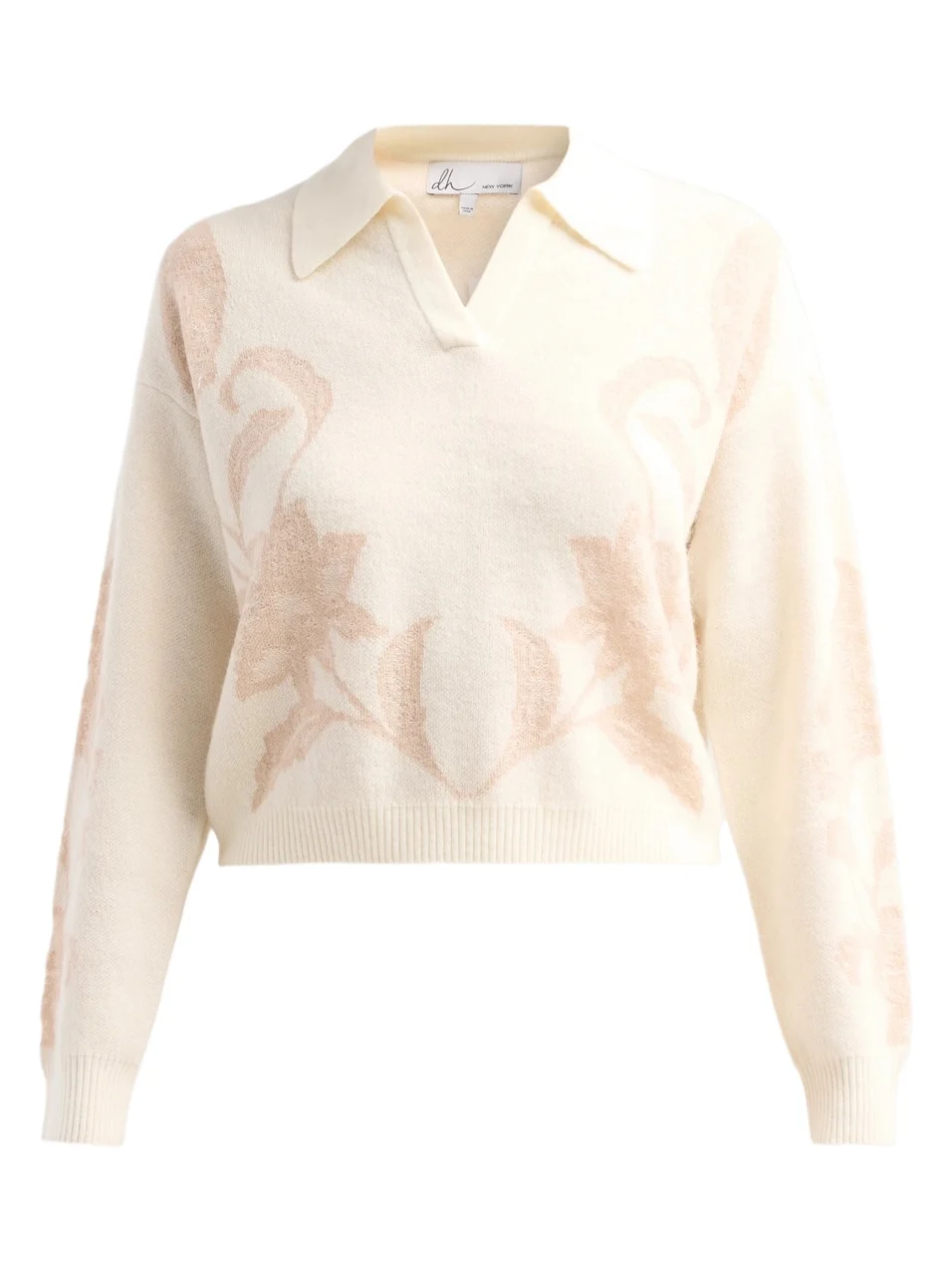 dh New York Women's Delia Wool-Blend Knitted Top