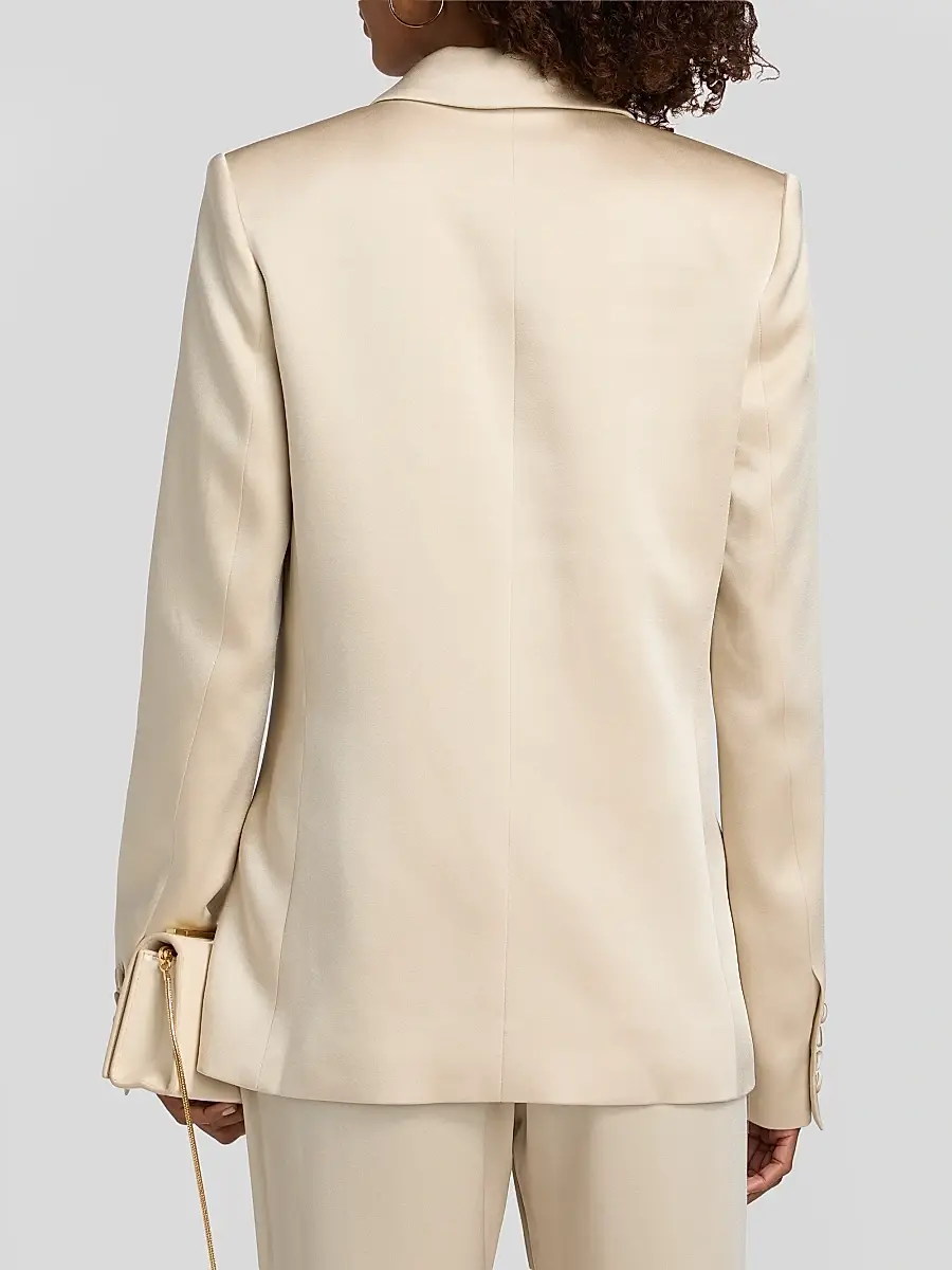 Lapointe Women's Satin Double-Breasted Blazer | Thumbnail 5 Lapointe Women's Satin Double-Breasted Blazer | Thumbnail 5