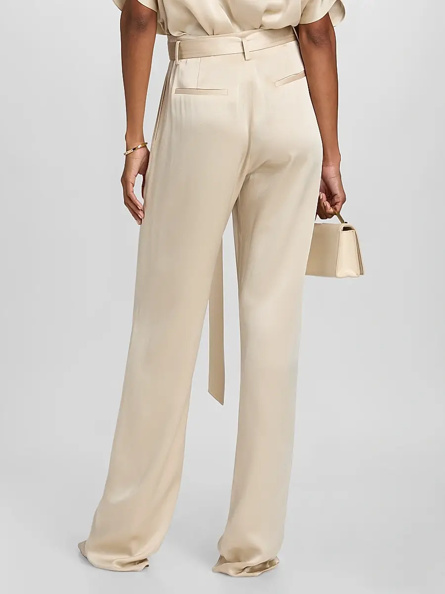 Lapointe Women's Satin Belted Pants | Thumbnail 5 Lapointe Women's Satin Belted Pants | Thumbnail 5