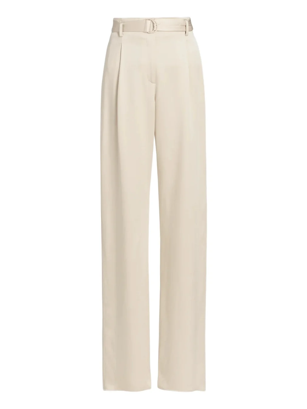 Women's Satin Belted Pants