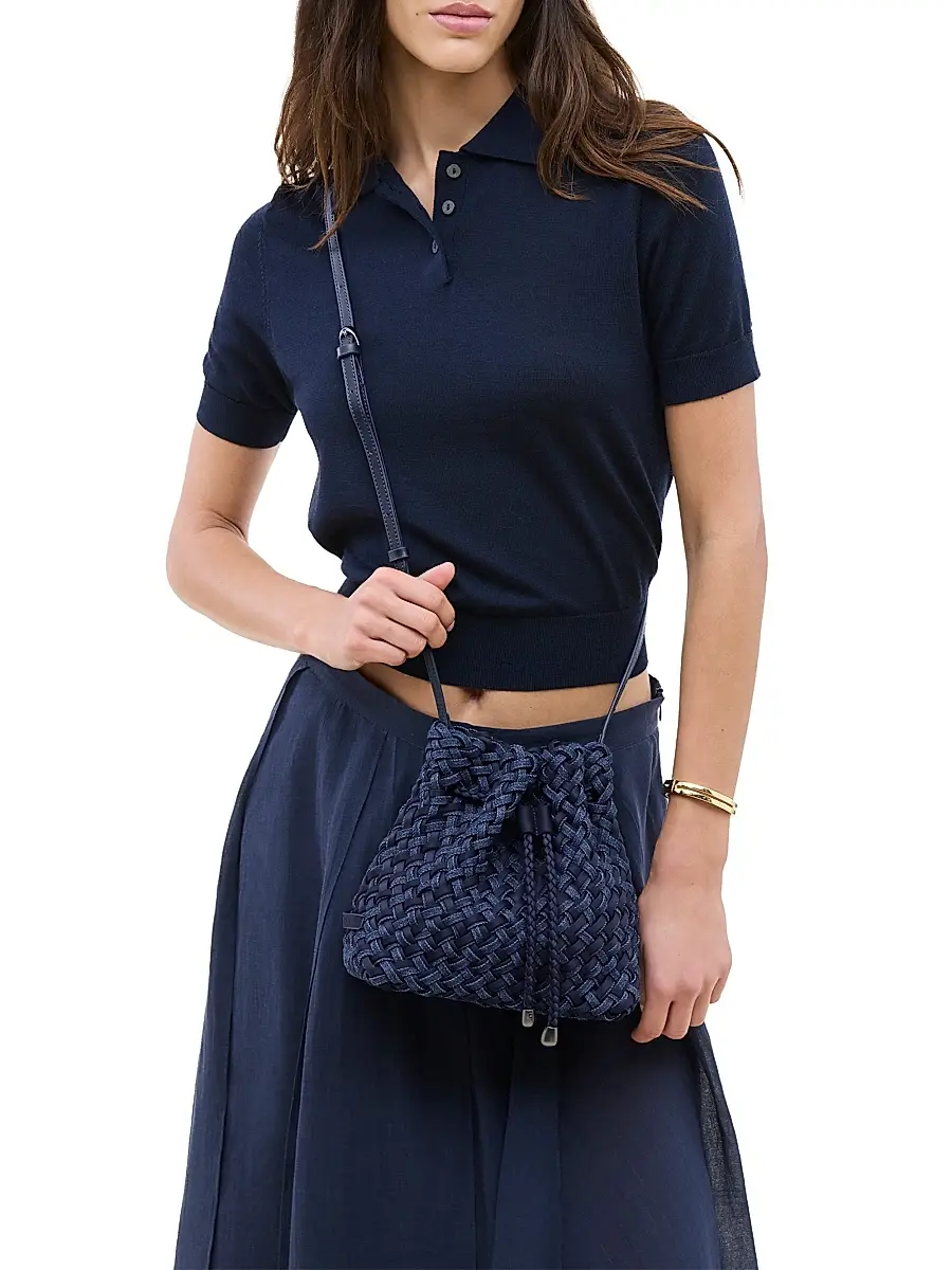 Naghedi Women's Gramercy Double Weave Bucket Bag | Thumbnail 3