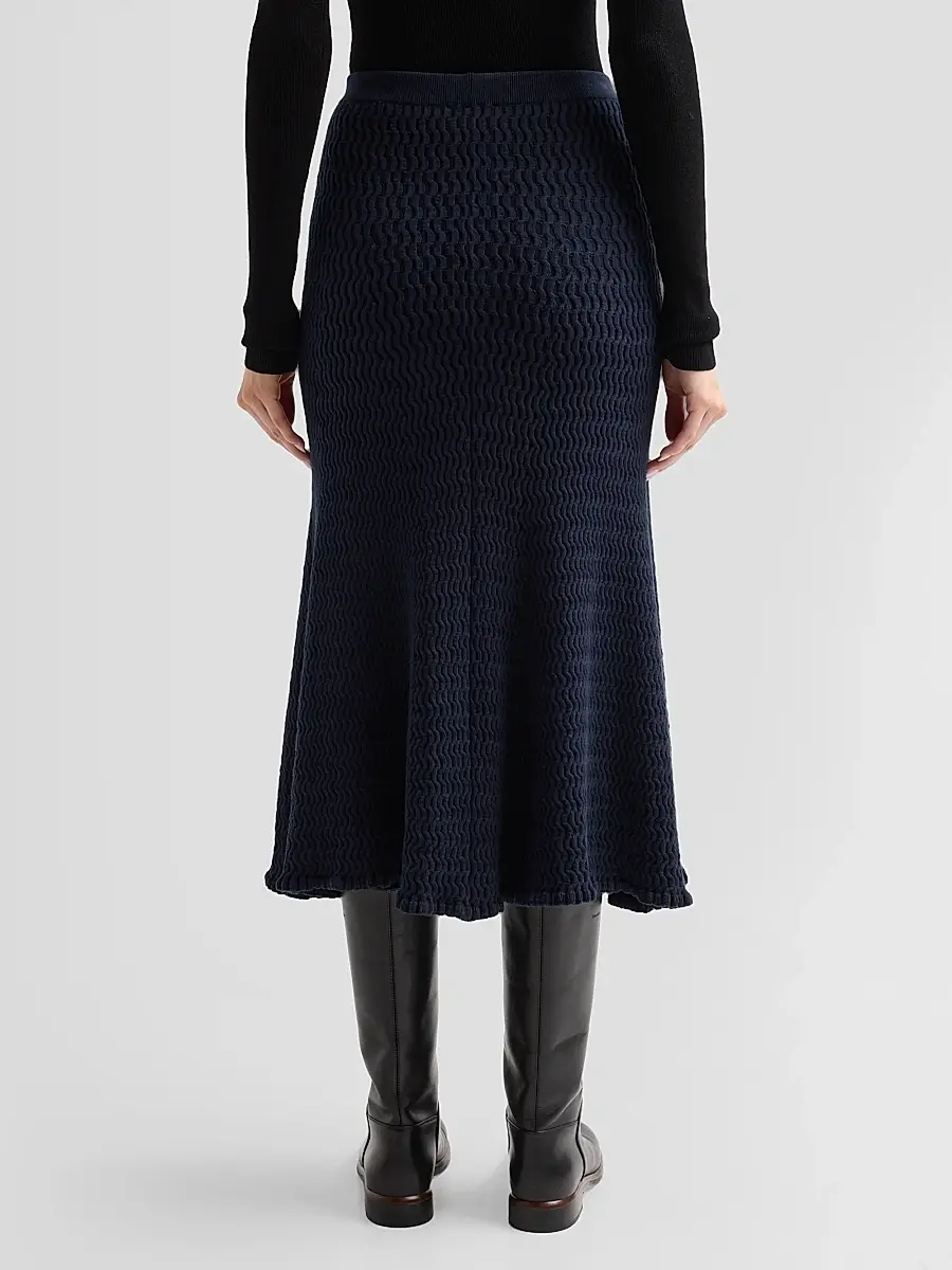 Proenza Schouler White Label Women's Magnolia Cable-Knit Midi Skirt | Thumbnail 3 Proenza Schouler White Label Women's Magnolia Cable-Knit Midi Skirt | Thumbnail 3