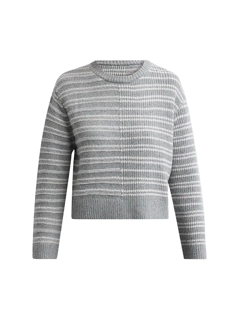 Proenza Schouler White Label Women's Pandora Striped Wool Sweater - Coal Grey | Image 1 Proenza Schouler White Label Women's Pandora Striped Wool Sweater - Coal Grey | Image 1