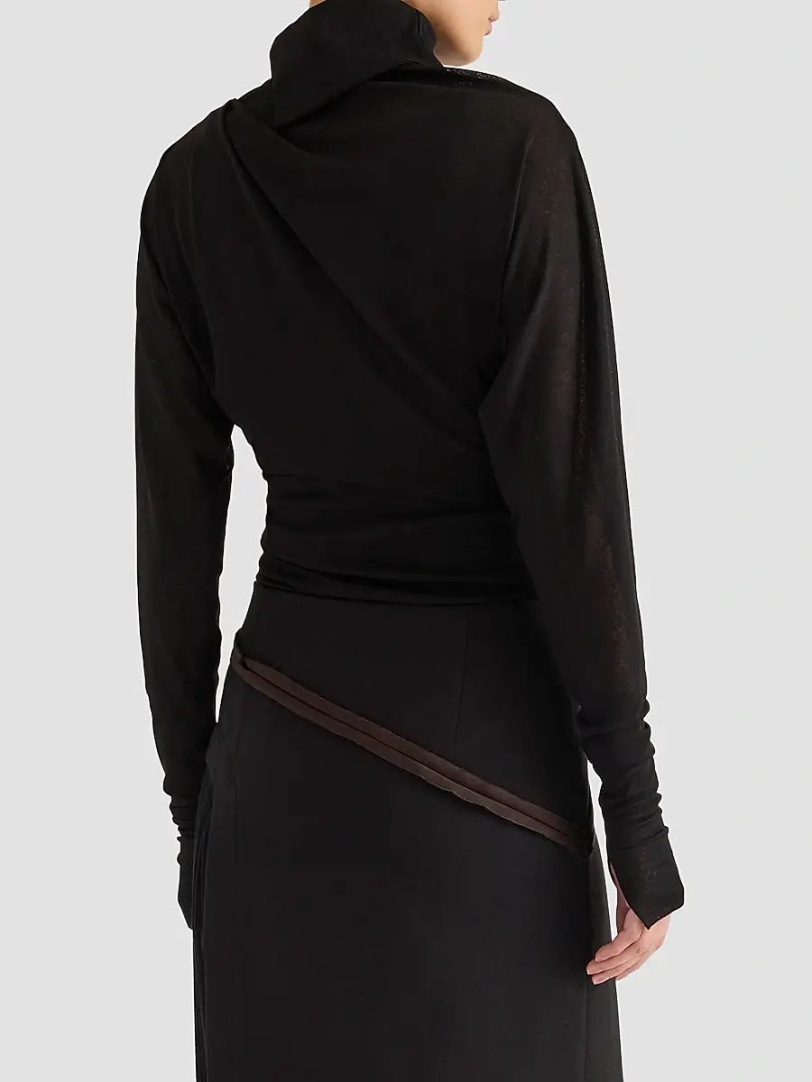 Proenza Schouler Women's Golda Gauzy Jersey Top | Thumbnail 5