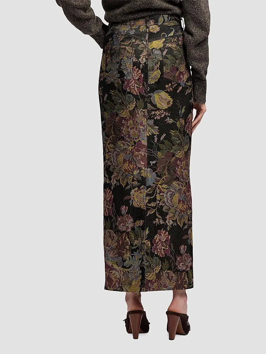 Ralph Lauren Collection Women's Fontaine Tapestry Jacquard Maxi Skirt | Thumbnail 3