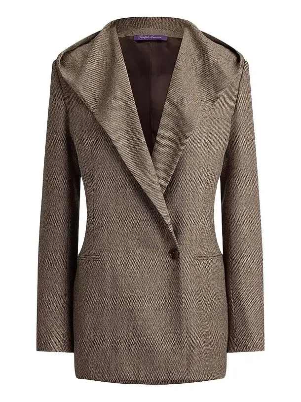 Women's Stassie Birdseye Tweed Hooded Blazer