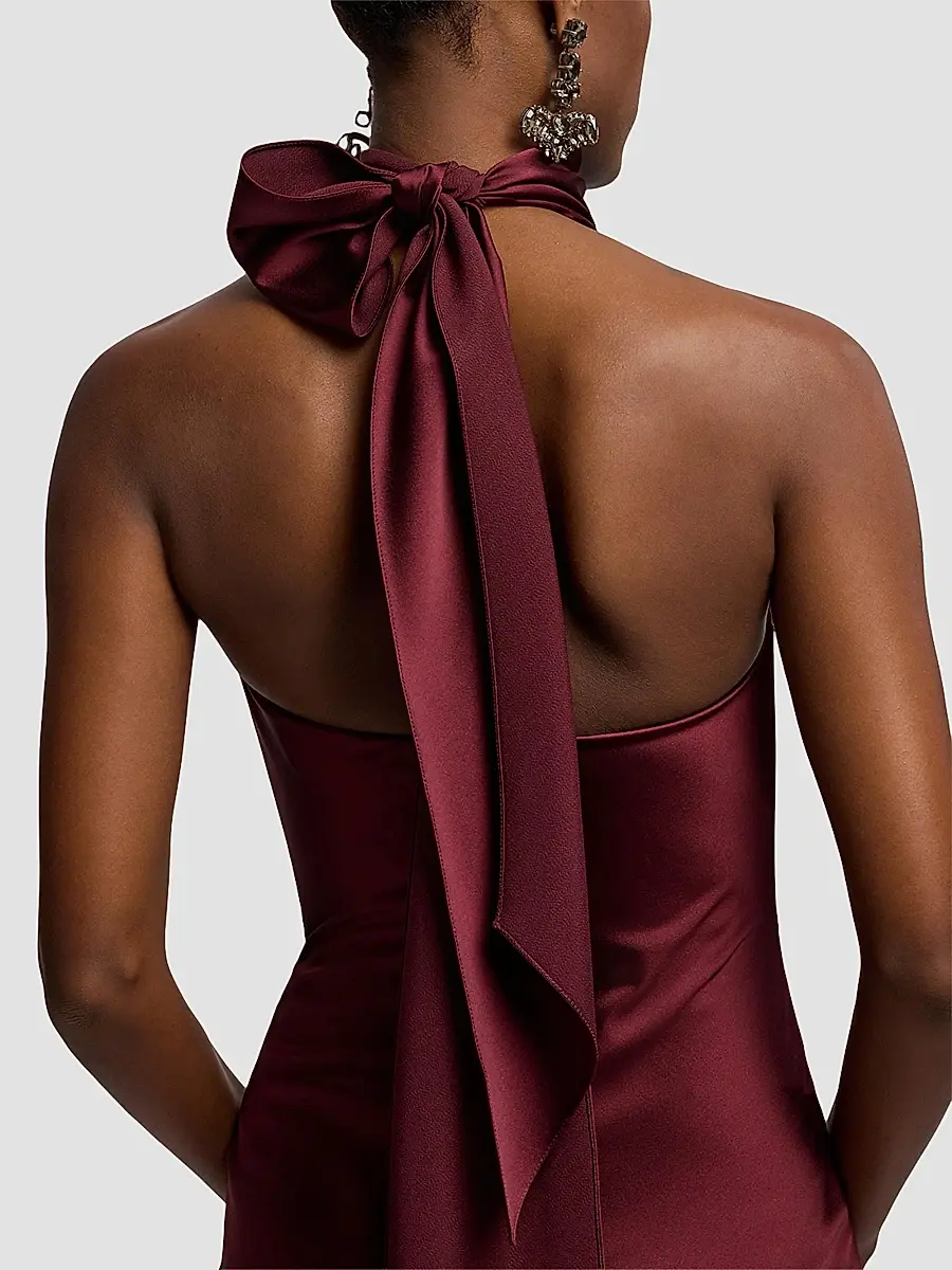 Ralph Lauren Collection Women's Chilton Satin Evening Dress | Thumbnail 6 Ralph Lauren Collection Women's Chilton Satin Evening Dress | Thumbnail 6