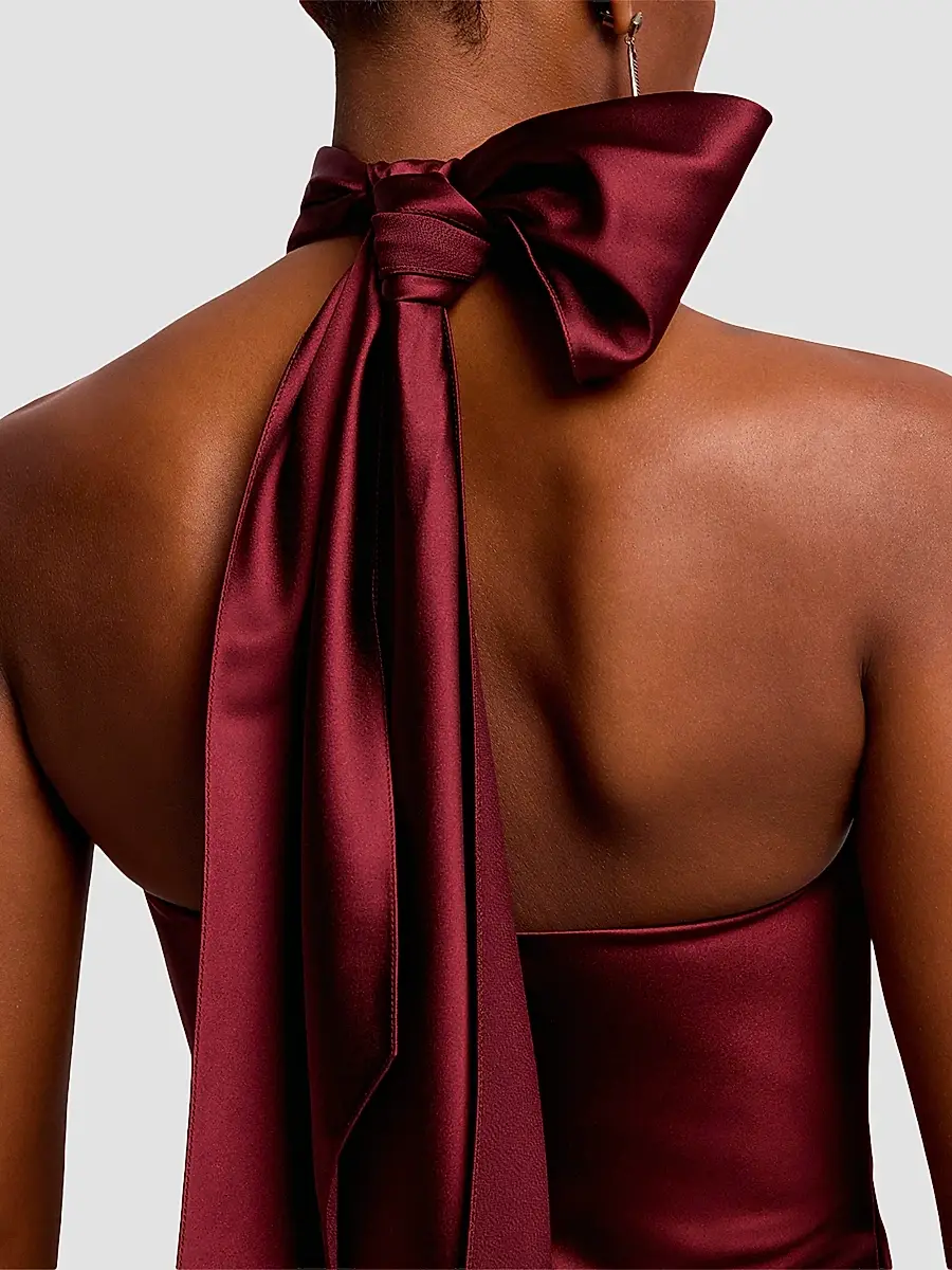 Ralph Lauren Collection Women's Chilton Satin Halter Blouse | Thumbnail 6 Ralph Lauren Collection Women's Chilton Satin Halter Blouse | Thumbnail 6