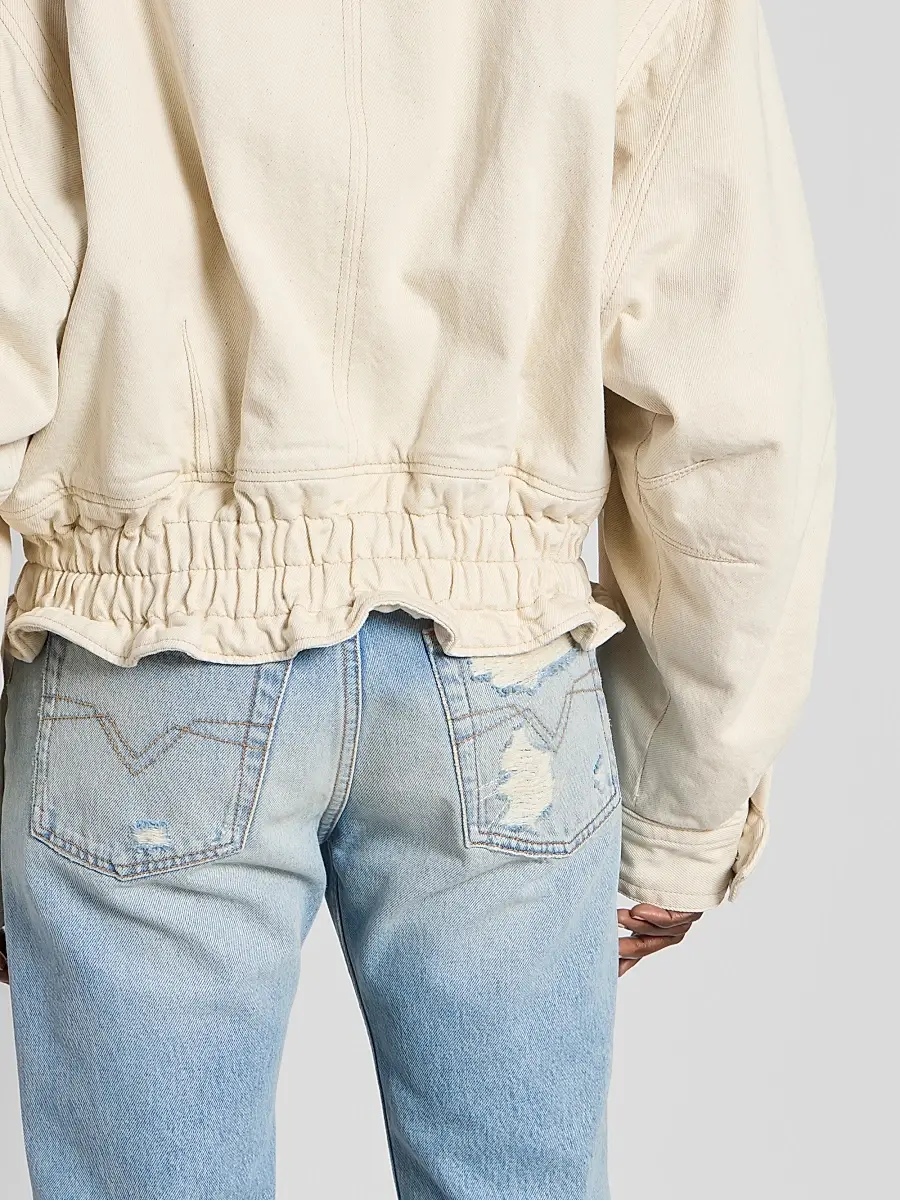 Isabel Marant Women's Valineo Sherpa-Lined Denim Jacket | Thumbnail 5 Isabel Marant Women's Valineo Sherpa-Lined Denim Jacket | Thumbnail 5