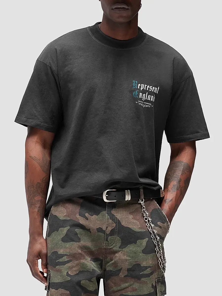 Represent Men's Private Members Cotton-Blend T-Shirt | Thumbnail 4 Represent Men's Private Members Cotton-Blend T-Shirt | Thumbnail 4