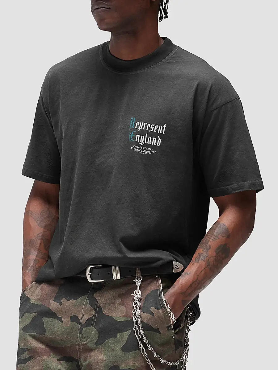 Represent Men's Private Members Cotton-Blend T-Shirt | Thumbnail 5 Represent Men's Private Members Cotton-Blend T-Shirt | Thumbnail 5
