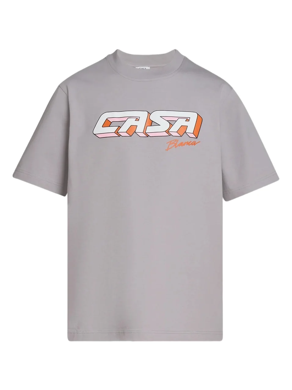 Casablanca Men's Casa Racing 3D Printed Cotton Crewneck T-Shirt