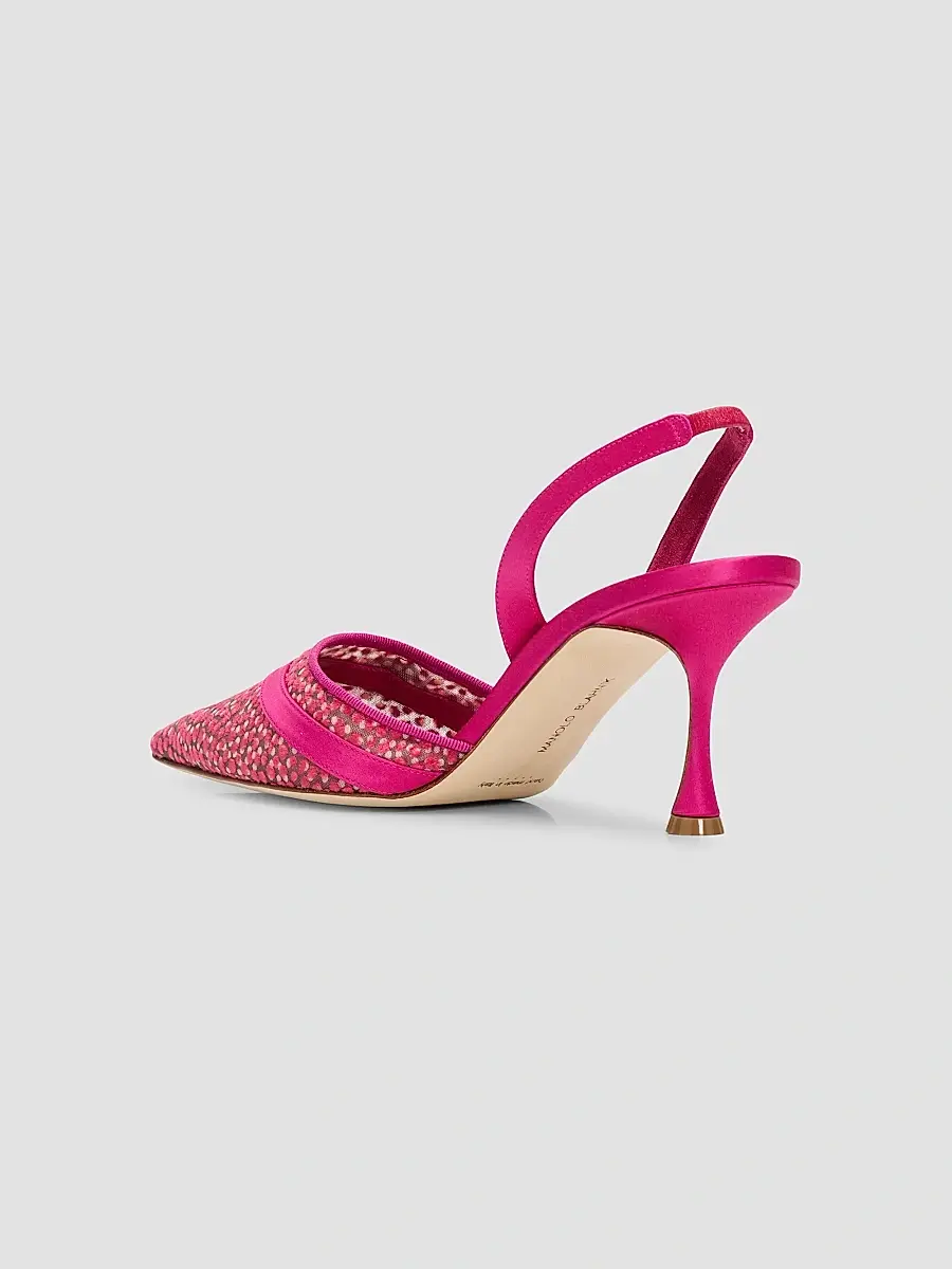 Manolo Blahnik Women's Zutosli 70MM Slingback Pumps | Thumbnail 4 Manolo Blahnik Women's Zutosli 70MM Slingback Pumps | Thumbnail 4