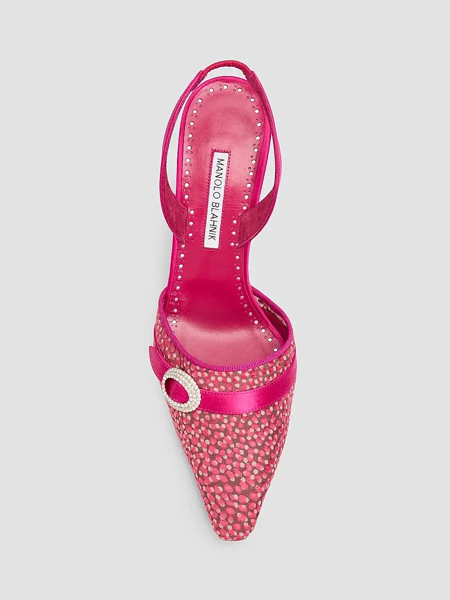 Manolo Blahnik Women's Zutosli 70MM Slingback Pumps | Thumbnail 6 Manolo Blahnik Women's Zutosli 70MM Slingback Pumps | Thumbnail 6