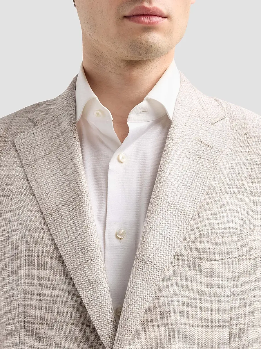 Canali Men's Abstract Plaid Wool-Silk-Linen Sport Coat | Thumbnail 5 Canali Men's Abstract Plaid Wool-Silk-Linen Sport Coat | Thumbnail 5