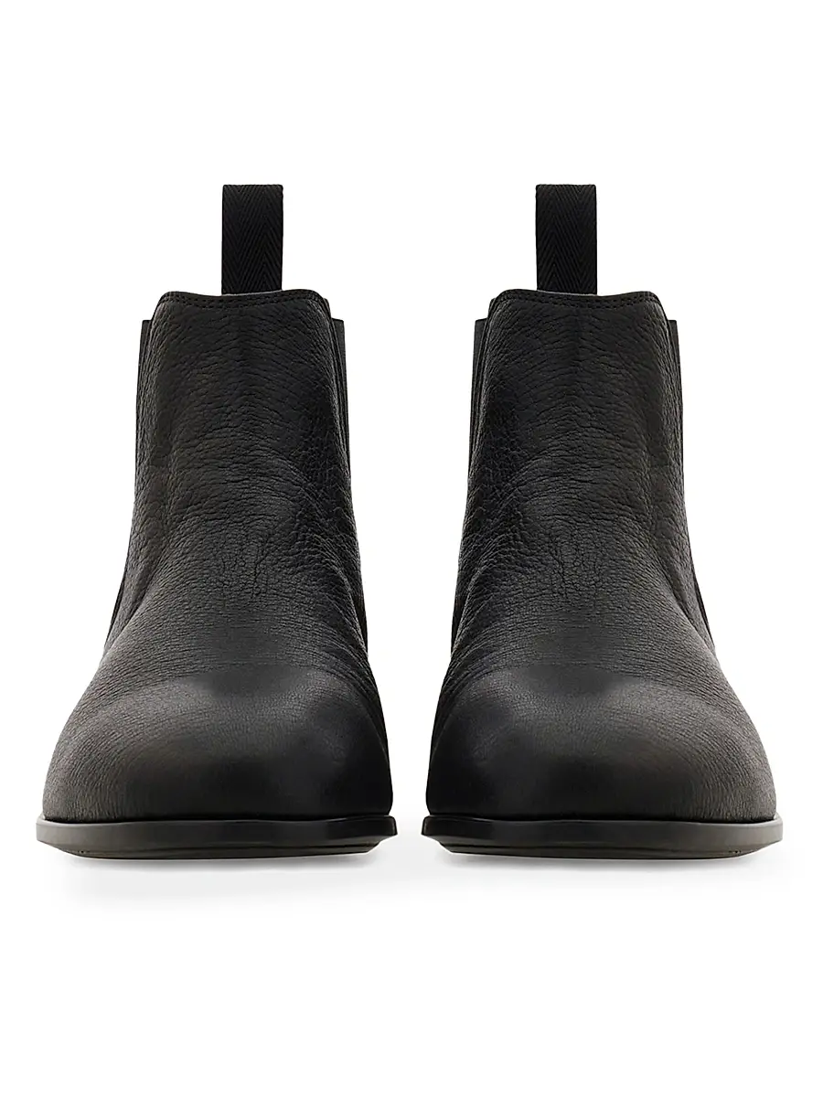 Ferragamo Men's Sterling Leather Chelsea Boots | Thumbnail 5 Ferragamo Men's Sterling Leather Chelsea Boots | Thumbnail 5
