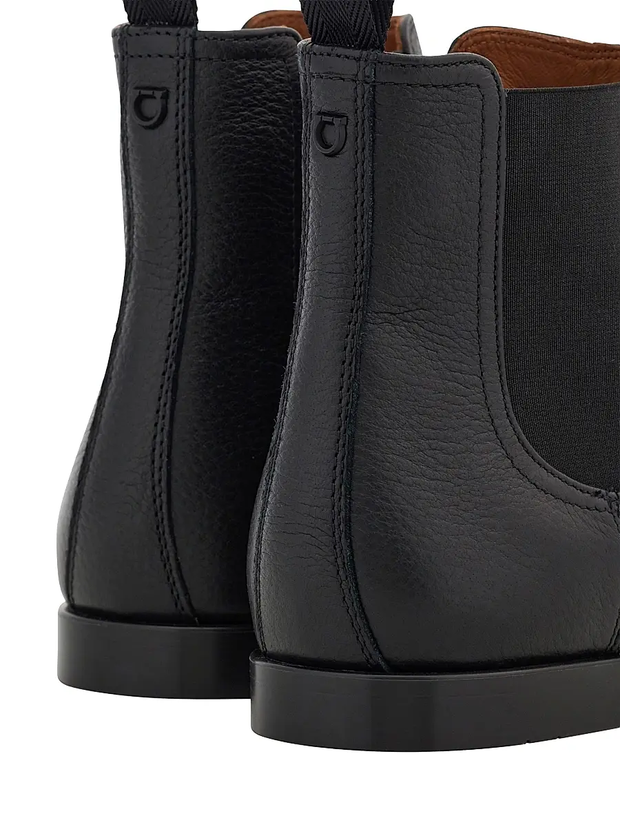 Ferragamo Men's Sterling Leather Chelsea Boots | Thumbnail 6 Ferragamo Men's Sterling Leather Chelsea Boots | Thumbnail 6