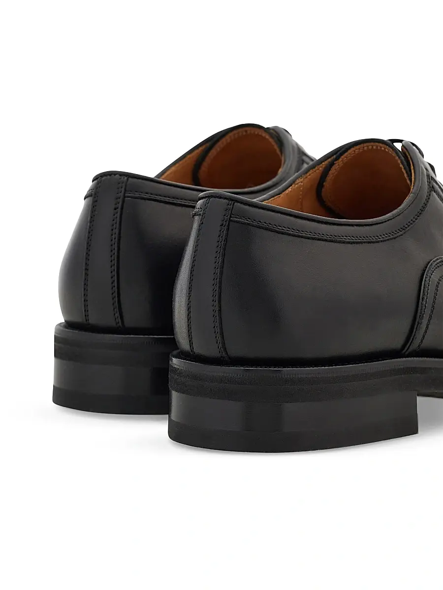 Ferragamo Men's Sebastiano Leather Oxford Brogues | Thumbnail 4