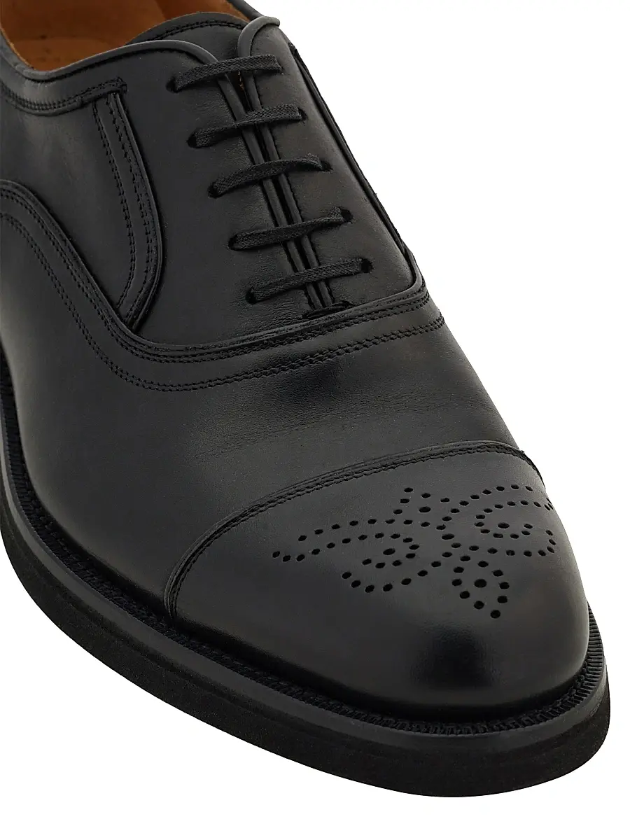 Ferragamo Men's Sebastiano Leather Oxford Brogues | Thumbnail 6