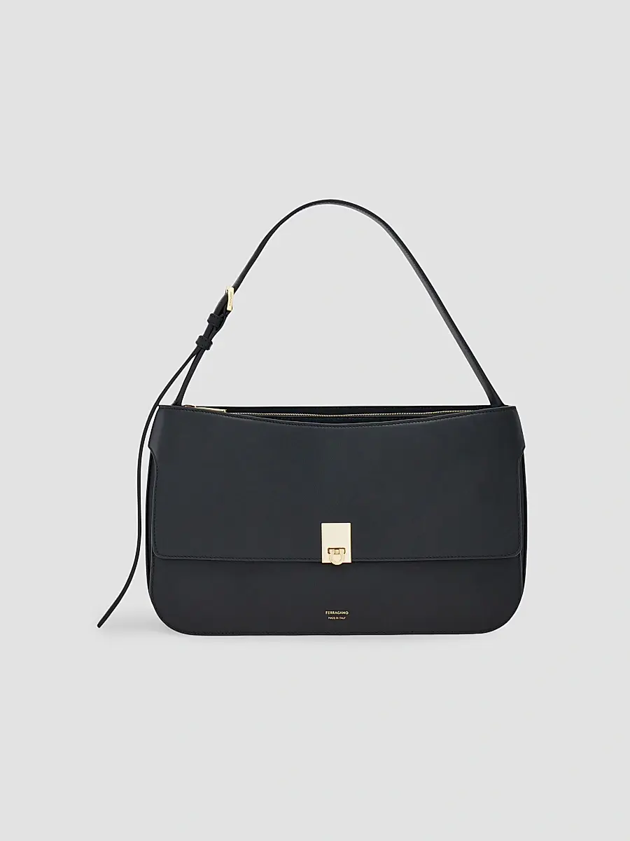 Ferragamo Women's Cara Medium Leather Shoulder Bag | Thumbnail 5 Ferragamo Women's Cara Medium Leather Shoulder Bag | Thumbnail 5