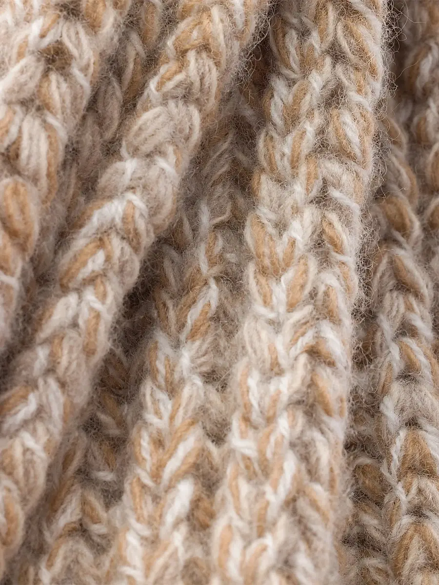 Prada Women's Wool and Mouline Cashmere Scarf | Thumbnail 4 Prada Women's Wool and Mouline Cashmere Scarf | Thumbnail 4