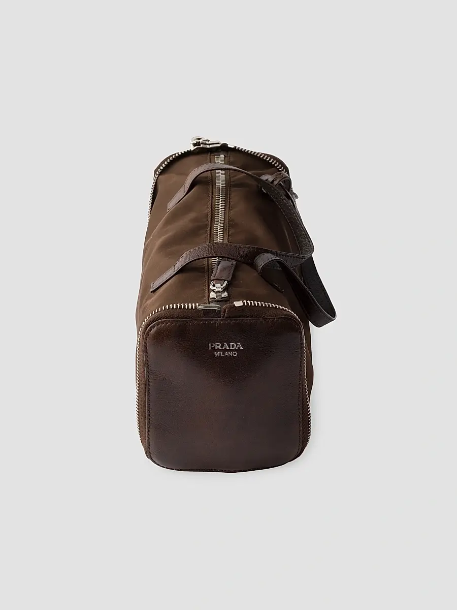 Prada Women's Nylon and Leather Foldable Mini Duffel Bag | Thumbnail 2