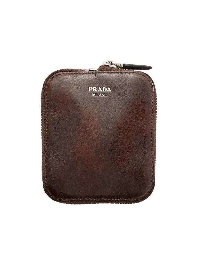 Prada Women's Nylon and Leather Foldable Mini Duffel Bag - Brown | Image 1 Prada Women's Nylon and Leather Foldable Mini Duffel Bag - Brown | Image 1