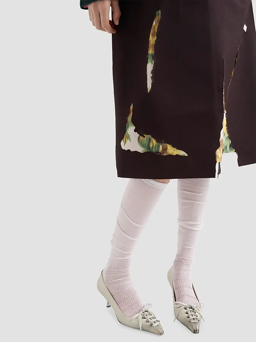 Prada Women's Antiqued Leather Pumps | Thumbnail 7