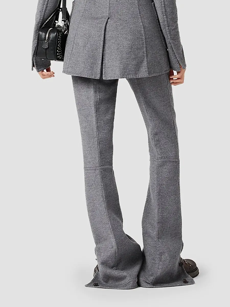 Miu Miu Women's Double Wool Pants | Thumbnail 4 Miu Miu Women's Double Wool Pants | Thumbnail 4