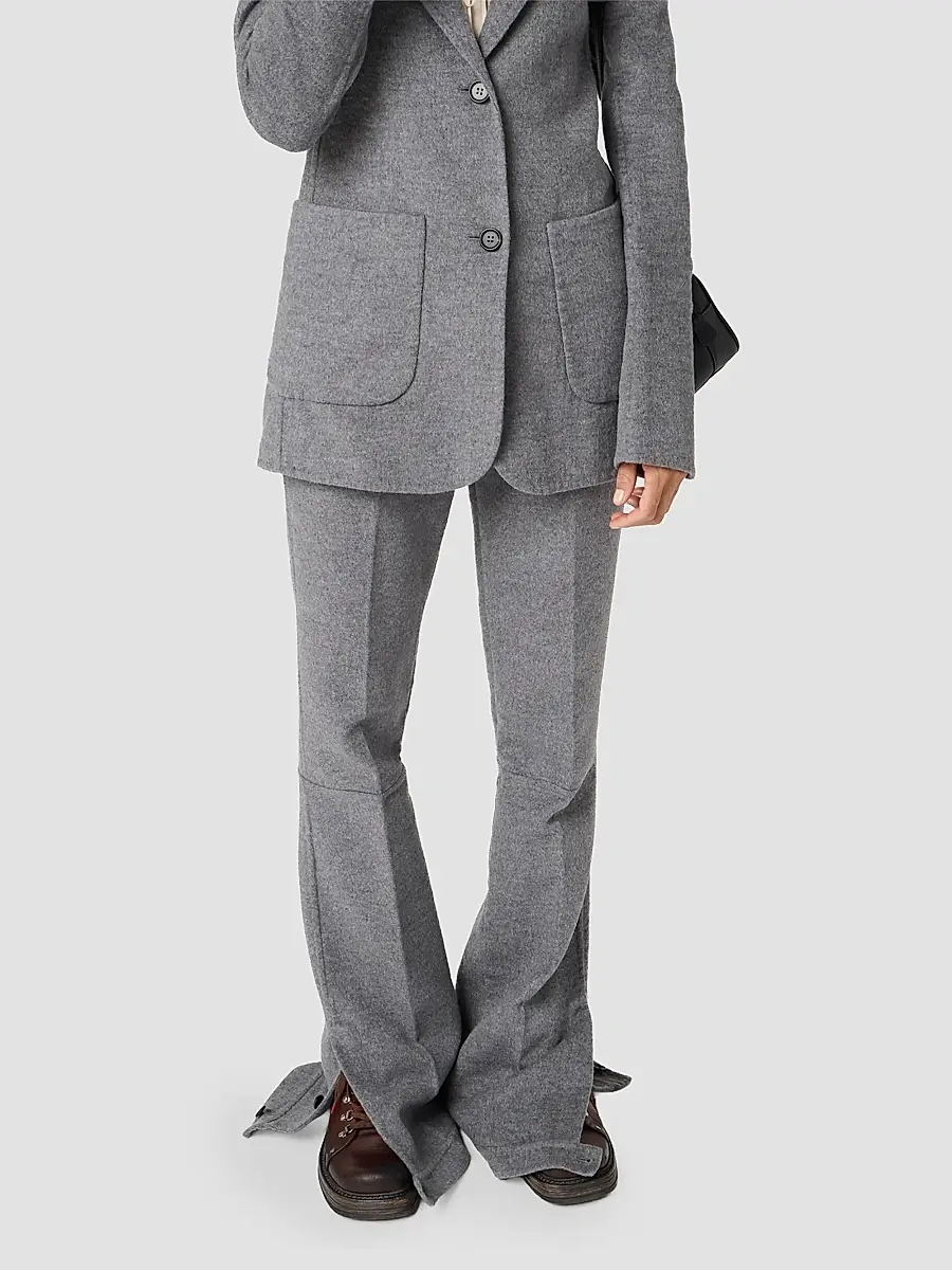 Miu Miu Women's Double Wool Pants | Thumbnail 5 Miu Miu Women's Double Wool Pants | Thumbnail 5