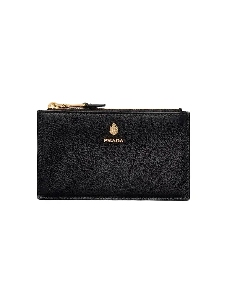 Prada Women's Leather Card Holder - Black | Image 1 Prada Women's Leather Card Holder - Black | Image 1