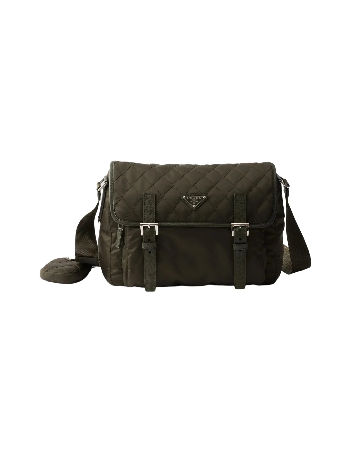 Prada Women's Large Quilted Nylon Shoulder Bag