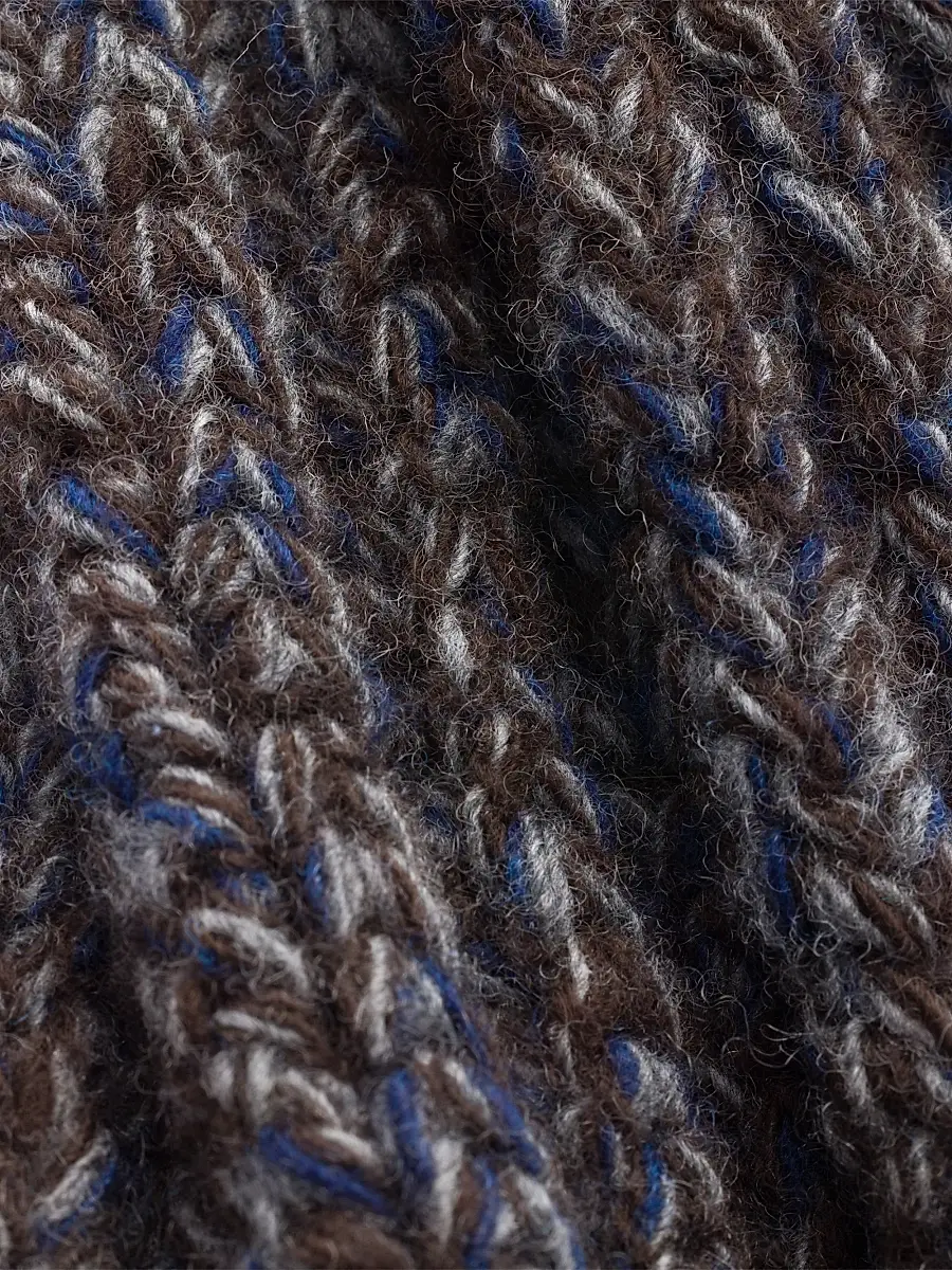 Prada Women's Wool and Mouline Cashmere Scarf | Thumbnail 4 Prada Women's Wool and Mouline Cashmere Scarf | Thumbnail 4