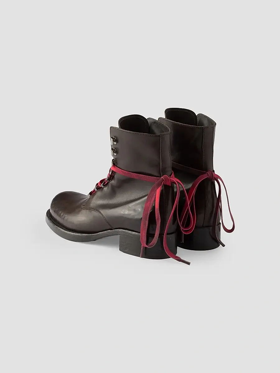 Prada Women's Leather Laced Booties | Thumbnail 3 Prada Women's Leather Laced Booties | Thumbnail 3