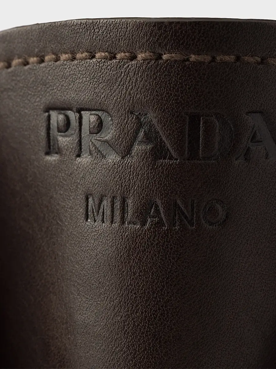 Prada Women's Leather Laced Booties | Thumbnail 4 Prada Women's Leather Laced Booties | Thumbnail 4