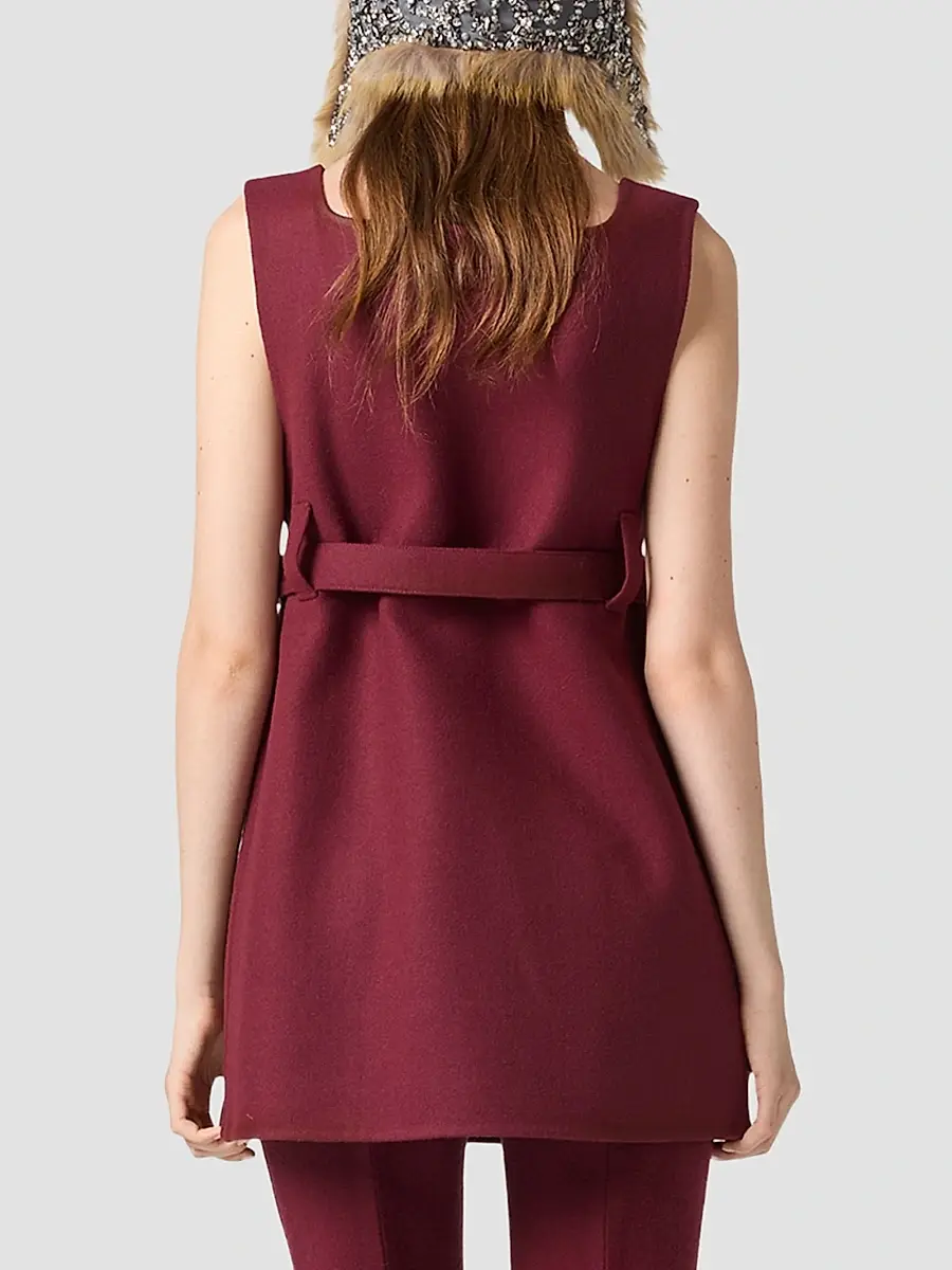 Miu Miu Women's Waxed Double Wool Dress | Thumbnail 5 Miu Miu Women's Waxed Double Wool Dress | Thumbnail 5